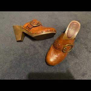 Genuine Leather COACH Clogs